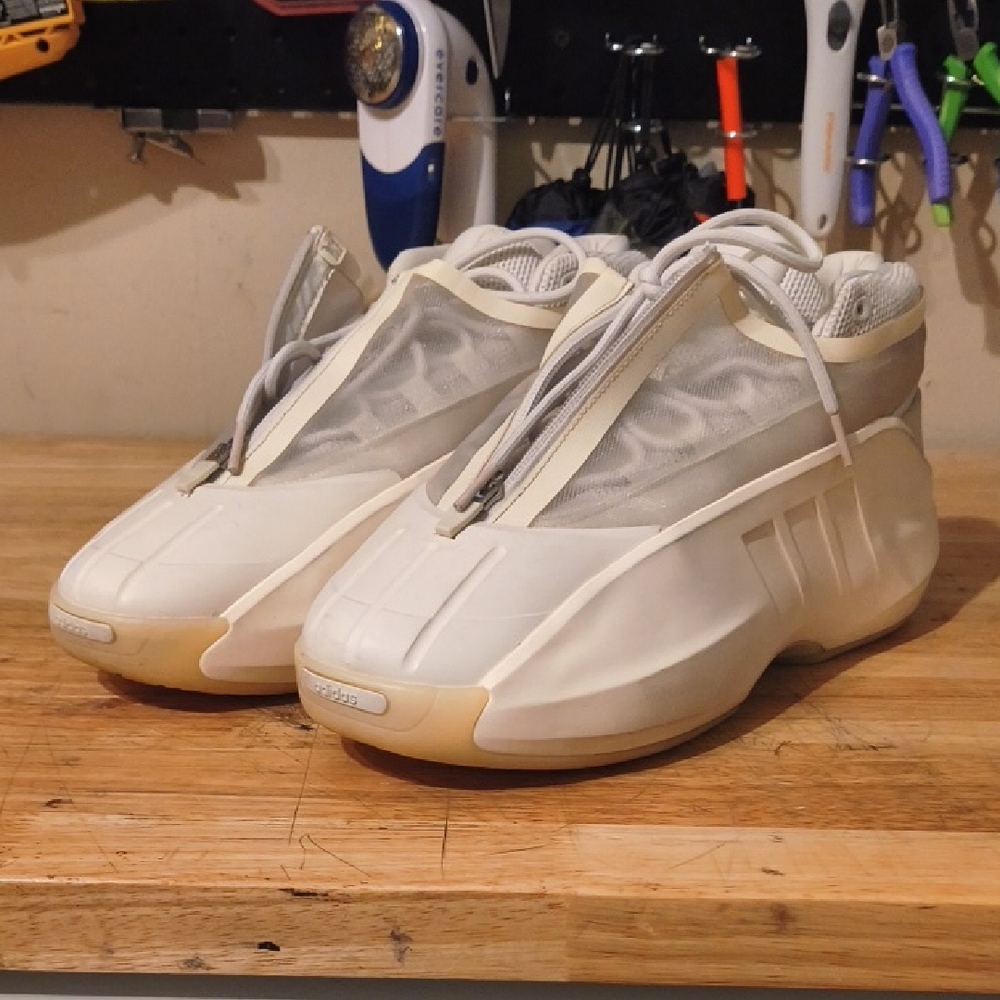 Adidas Crazy Infinity Cream High-Top Sneakers